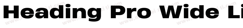 Heading Pro Wide Lig字体转换